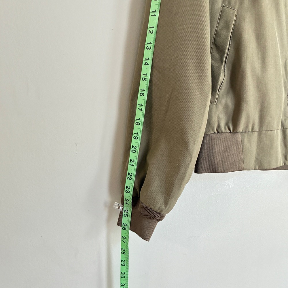 Vintage Neptune Garment Co Bomber Jacket Men 34 Long Tan USMC Approved Military - Picture 4 of 8